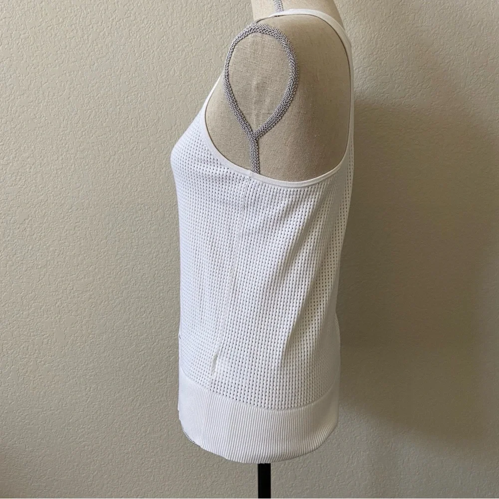 {Nike} White Racerback Tank Small Sporty